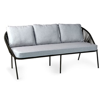 Czarna 3-osobowa sofa ogrodowa Bonami Selection North