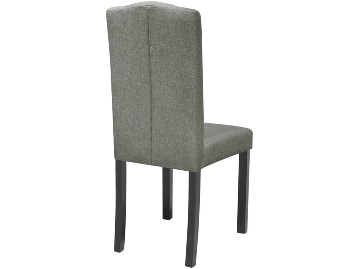 vidaXL Krzesła do jadalni, 4 szt., szare, tapicerowane tkaniną Wysokość 95 cm Szerokość 42 cm Głębokość 52 cm Drewno Głębokość 51,5 cm Styl Glamour