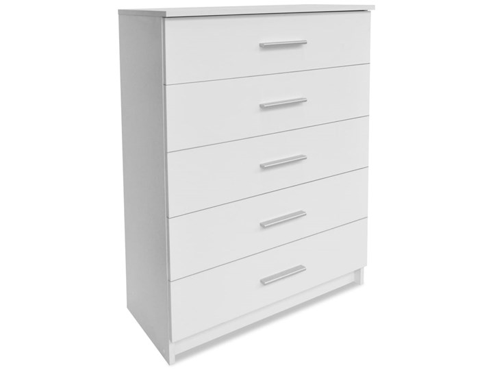 vidaXL Szafka do przechowywania, 71x35x106 cm, biały, płyta wiórowa Szerokość 105 cm Płyta MDF Głębokość 35 cm Z szufladami Szerokość 71 cm Pomieszczenie Sypialnia