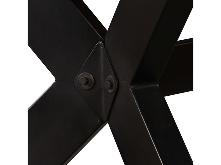 vidaXL Stół jadalniany, lite drewno mango, stalowe nogi, 180 cm Wysokość 76 cm Metal Średnica Pomieszczenie Stoły do jadalni
