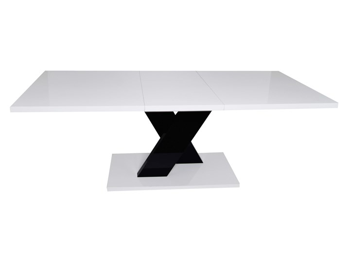 Rozkładany stół w wysokim połysku Oskar Lux I Płyta MDF Szkło Kategoria Stoły kuchenne