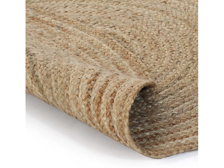 vidaXL Dywan pleciony z juty, 90 cm, okrągły