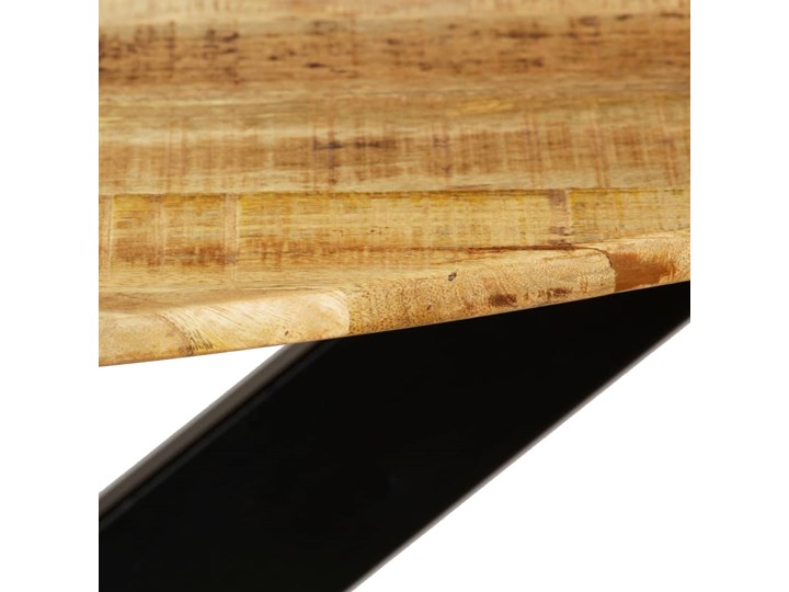 vidaXL Stół jadalniany, surowe drewno mango i stal, 120 x 77 cm Szerokość(n) 120 cm