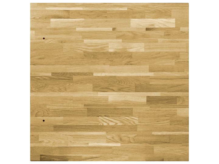 vidaXL Kwadratowy blat do stolika z drewna dębowego, 44 mm, 70 x 70 cm Kategoria Blaty kuchenne Drewno Kolor Brązowy