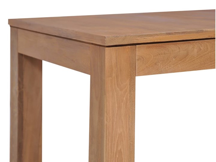 vidaXL Stół z drewna tekowego, naturalne wykończenie, 180x90x76 cm Drewno Kolor Brązowy