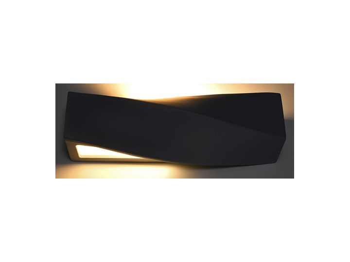 Czarny podłużny kinkiet z ceramiki - EX710-Sigmi Ceramika Szkło Kinkiet LED Styl Minimalistyczny