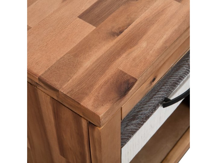 vidaXL Szafki nocne z litego drewna akacjowego, 2 szt., 40x30x48 cm Drewno Na zdjęcia Głębokość 30 cm Pomieszczenie Sypialnia Płyta laminowana Płyta MDF Szerokość 40 cm Kolor Brązowy