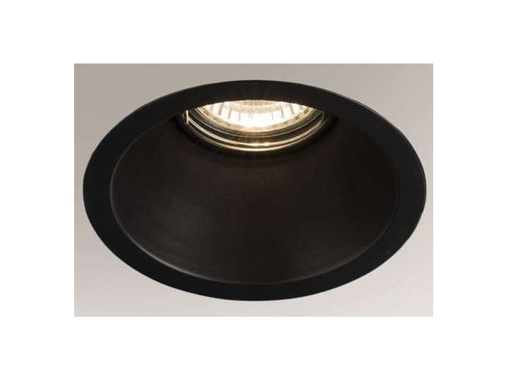 Wpuszczana LAMPA sufitowa KAMI 3326 Shilo okrągła OPRAWA podtynkowa OCZKO metalowe czarne Oprawa stropowa Kolor Czarny Okrągłe Oprawa wpuszczana Kategoria Oprawy oświetleniowe