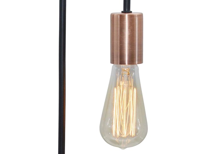 Stojąca LAMPKA biurkowa HERPE 41-66862 Candellux industrialna LAMPA nocna loft miedź czarna Lampa biurkowa Kategoria Lampy stołowe