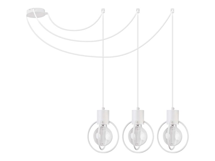 Druciana LAMPA wisząca AURA KOŁO 31085 Sigma industrialna OPRAWA zwis PAJĄK metalowy drut loft czarny Lampa pająk Lampa druciana Styl Industrialny