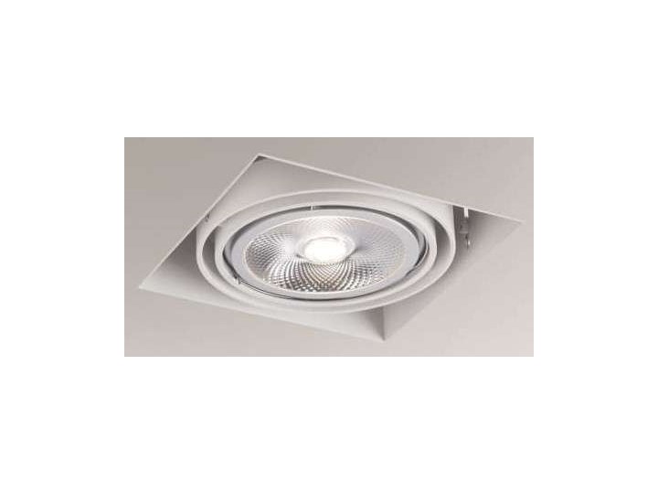 Oczko LAMPA sufitowa KOMORO 7322 Shilo regulowana OPRAWA podtynkowa WPUST kwadratowy do zabudowy biały Kwadratowe Oprawa stropowa Kategoria Oprawy oświetleniowe