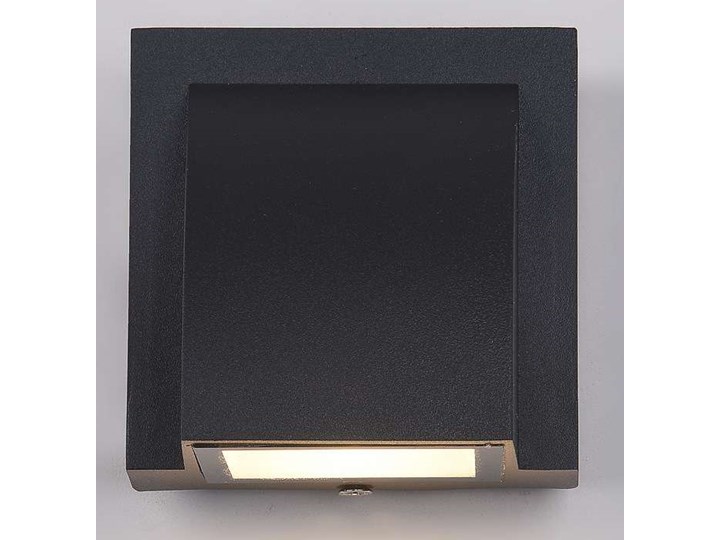 Zewnętrzna LAMPA ścienna EDGAR PL-436B Italux tarasowa OPRAWA elewacyjna LED 3W 3000K outdoor IP54 czarna Kinkiet ogrodowy Lampa LED Kolor Czarny