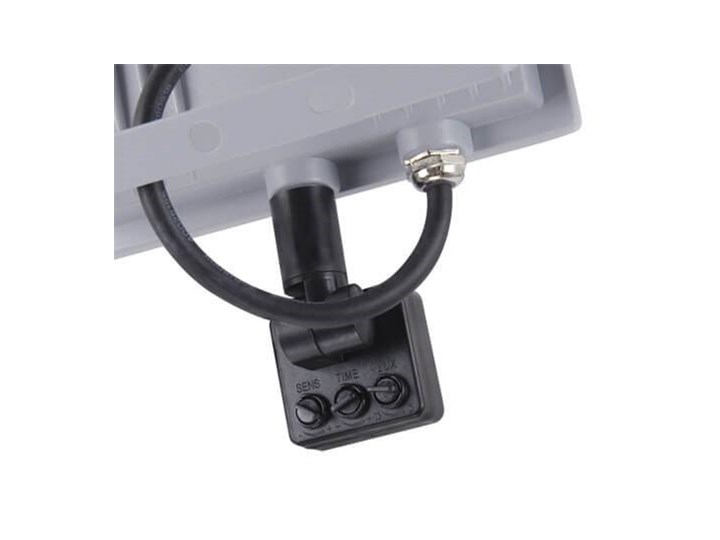 Elewacyjna LAMPA ścienna KROMA LED 50W 4500K 03607 Ideus reflektorowa OPRAWA zewnętrzna z czujnikiem ruchu outdoor IP44 szara Kinkiet ogrodowy Lampa LED Kolor Szary