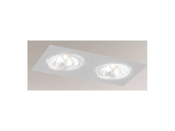 Spot LAMPA sufitowa KOMORO 7328 Shilo prostokątna OPRAWA podtynkowa OCZKO regulowane do zabudowy WPUST biały Prostokątne Oprawa stropowa Kategoria Oprawy oświetleniowe