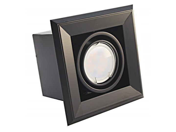 Podtynkowa LAMPA sufitowa BLOCCO ML472 Milagro metalowa OPRAWA LED 7W 3000K oczko do wbudowania kwadratowe czarne Oprawa stropowa Kolor Czarny