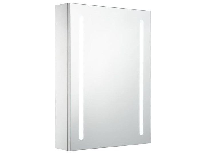 vidaXL Szafka łazienkowa z lustrem i LED, 50 x 13 x 70 cm Głębokość 13 cm Szkło Szafki Kategoria Szafki stojące Wiszące Szerokość 50 cm Płyta MDF Rodzaj frontu Drzwiczki