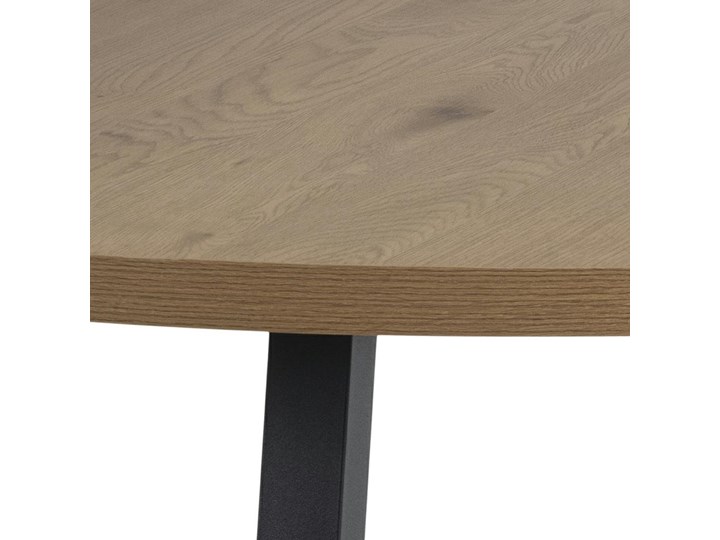 Okrągły stół do jadalni w stylu industrialnym Mallow Drewno Wysokość 120 cm Styl Skandynawski Wysokość 75 cm Metal Kolor Beżowy