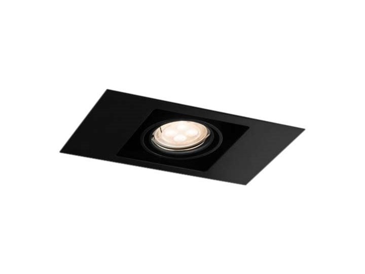 Spot LAMPA sufitowa EBINO 3305 Shilo podtynkowa OPRAWA metalowe OCZKO prostokątna wpust czarny