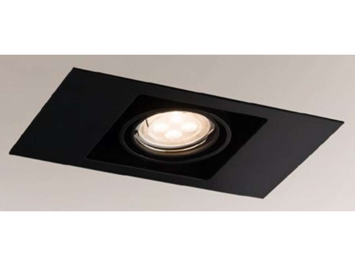 Spot LAMPA sufitowa EBINO 3305 Shilo podtynkowa OPRAWA metalowe OCZKO prostokątna wpust czarny Oprawa stropowa Prostokątne Oprawa ścienna Kategoria Oprawy oświetleniowe