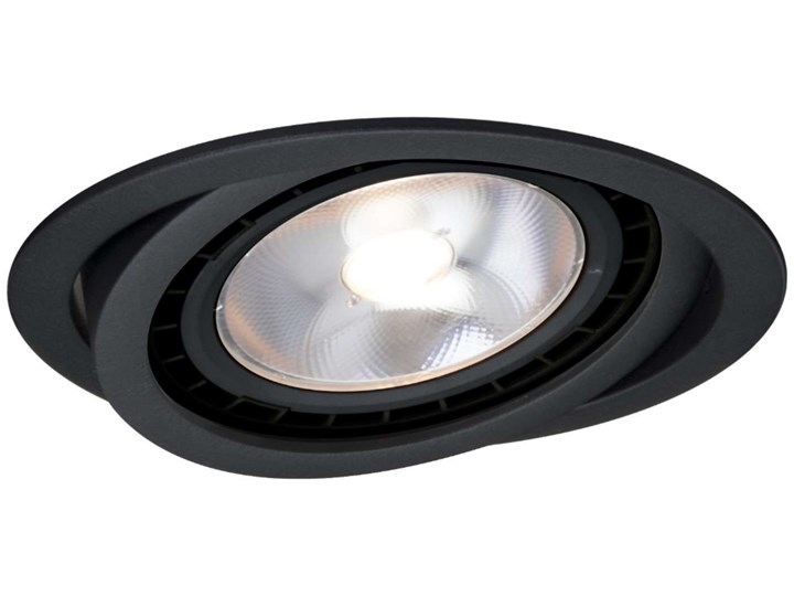 Podtynkowa LAMPA okrągła NERO LP-4424/1RS BK Light Prestige metalowa OPRAWA regulowane oczko sufitowe movable czarne Oprawa stropowa Kolor Czarny Okrągłe Kategoria Oprawy oświetleniowe