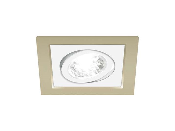 Podtynkowa LAMPA sufitowa BORYS 03139 Ideus metalowa OPRAWA kwadratowy wpust OCZKO srebrne czarne Oprawa stropowa Kwadratowe Kolor Czarny