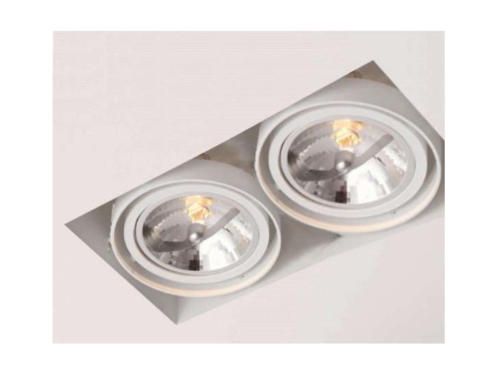 Spot LAMPA sufitowa KOMORO 7328 Shilo prostokątna OPRAWA podtynkowa OCZKO regulowane do zabudowy WPU ...