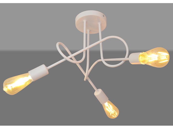 Lampa biała OXFORD W-2016/3 WT Lampa designerska Metal Kategoria Lampy sufitowe