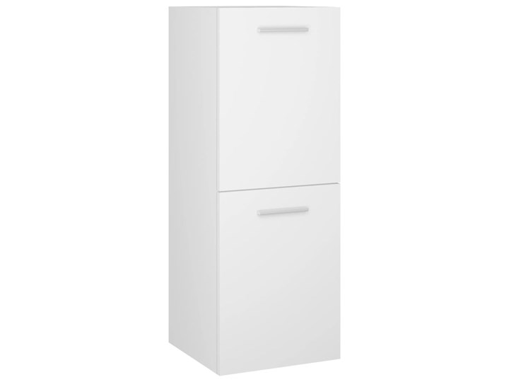 vidaXL Szafka łazienkowa, biała, 30x30x80 cm, płyta wiórowa Kolor Biały Płyta MDF Płyta stolarska Głębokość 30 cm Szafki Szerokość 30 cm Kategoria Szafki stojące