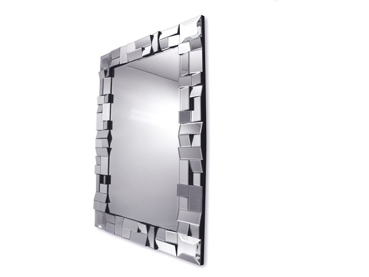 Lustro prostokątne nowoczesne w ramie z lustrzanych elementów Zuza 80/120 cm Lustro z ramą Ścienne Kategoria Lustra