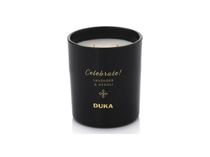 Świeca zapachowa sojowa Lavender&Neroli DUKA CELEBRATE 300 g czarna Kolor Czarny Kategoria Świeczniki i świece