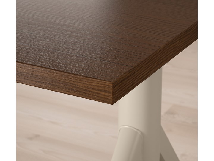 IKEA IDÅSEN / GRUPPSPEL Biurko i krzesło, brązowy/beżowy, 160x80 cm Kategoria Zestawy mebli do sypialni Kolor Biały