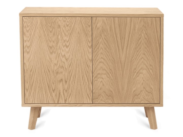 Drewniana dębowa Komoda Lea mini 94, designerska, nowoczesna Szerokość 94 cm Szerokość 93 cm Wysokość 81 cm Drewno Głębokość 40 cm Płyta meblowa Z szafkami Styl Vintage