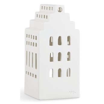 Biały ceramiczny świecznik Kähler Design Urbania Lighthouse Manor