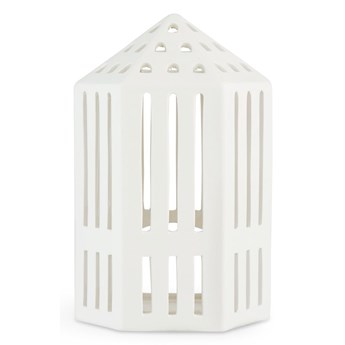 Biały ceramiczny lampion Kähler Design Galleria, wys. 18,5 cm