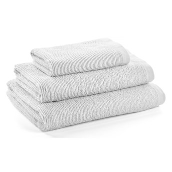 Ręcznik do rąk - miekki - szary - tkanina - nowoczesny