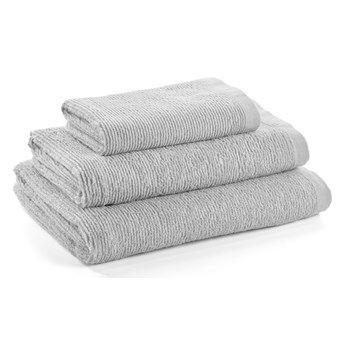 Ręcznik do rąk - miekki - szary - tkanina - nowoczesny