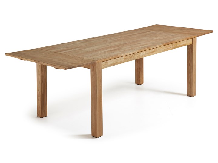 Stół do jadalni rozkładany - isbel - naturalny - drewno - rustykalny Wysokość 75 cm Liczba miejsc Do 8 osób Szerokość(n) 75 cm