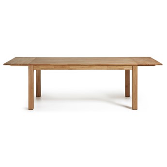 Stół do jadalni rozkładany - isbel - naturalny - drewno - rustykalny