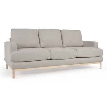 3-osobowa sofa - mihaela - szary - tkanina - rustykalny