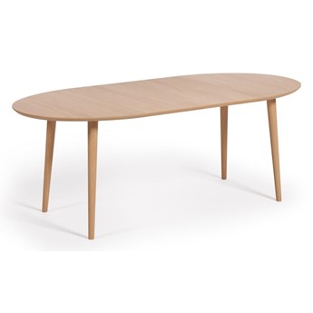 Stół do jadalni rozkładany - oqui - naturalny - drewno - w stylu skandynawski