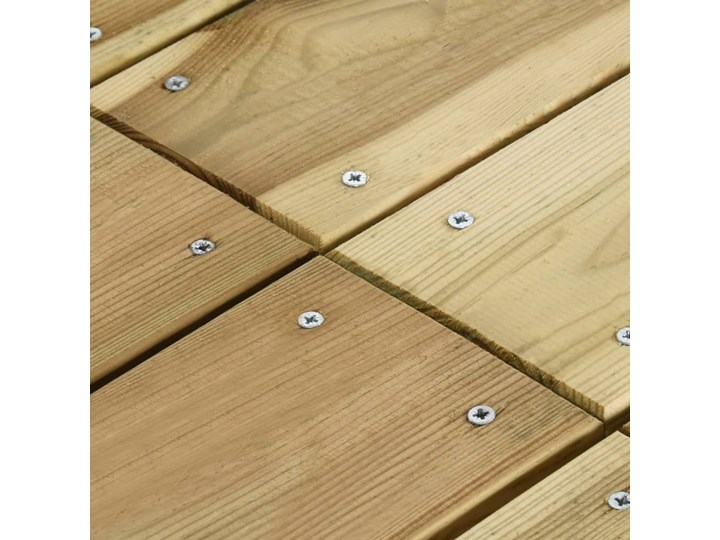 vidaXL 5-cz. zestaw mebli ogrodowych, impregnowane drewno sosnowe Stoły z krzesłami Zestawy obiadowe Kolor Brązowy