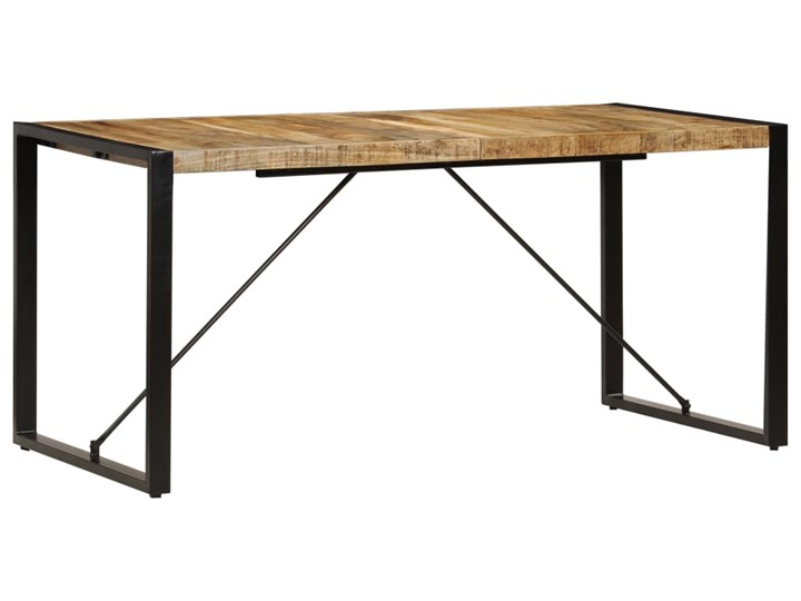 vidaXL Stół jadalniany, 160 x 80 x 75 cm, lite drewno mango Pomieszczenie Stoły do kuchni Stal Szerokość(n) 80 cm
