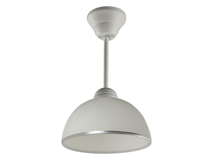 Kuchenna lampa wisząca E500-Cyrkonix - biały Szkło Metal Lampa z kloszem Styl Tradycyjny Pomieszczenie Salon