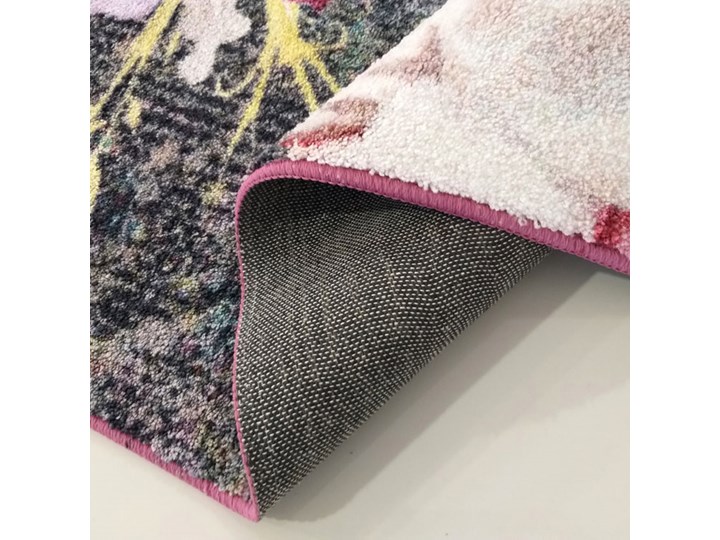 Kolorowy prostokątny dywan w kwiaty - Mildon 80x150 cm Dywany Syntetyk Pomieszczenie Przedpokój