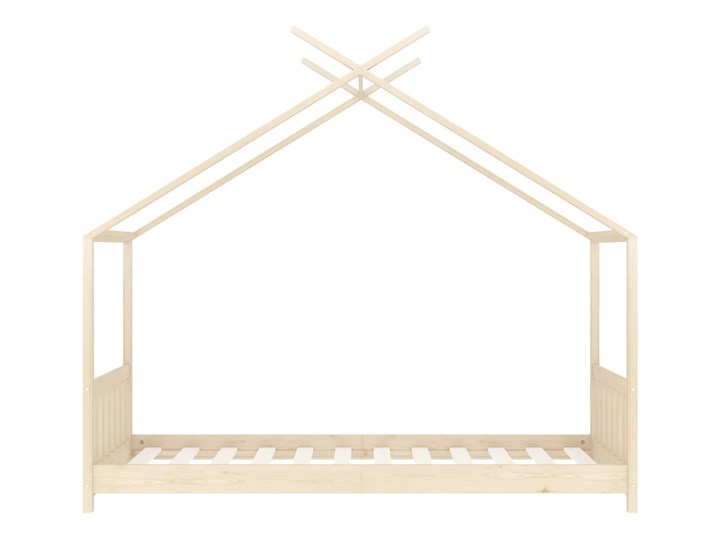 vidaXL Rama łóżka dziecięcego, lite drewno sosnowe, 80 x 160 cm Płyta MDF Domki Kategoria Łóżka dla dzieci Rozmiar materaca 80x160 cm