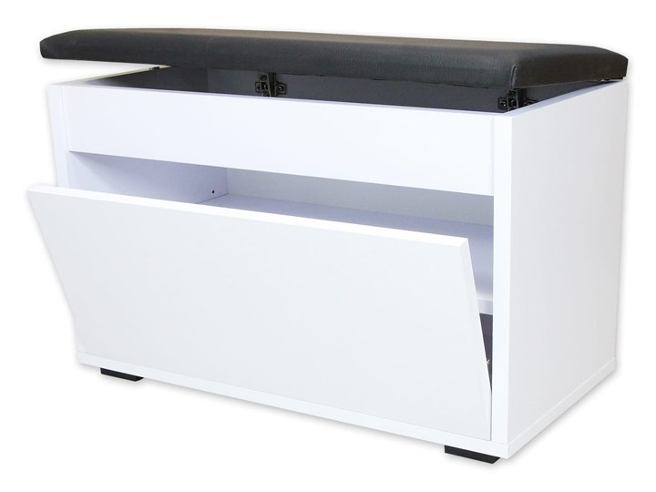 Szafka na buty V100x30D siedzisko schowek 100cm Szerokość 100 cm Z siedziskiem Płyta laminowana Głębokość 30 cm Płyta meblowa Wysokość 43 cm Płyta MDF Wysokość 46 cm Typ Z siedziskiem