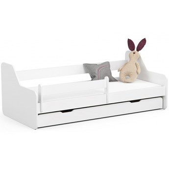 Białe łóżko dziecięce z szufladą - Milagros 3X 80x160