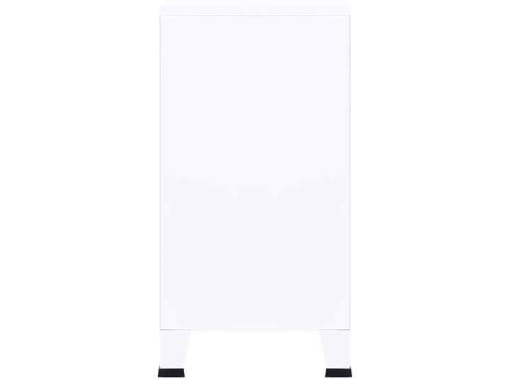 vidaXL Industrialna szafka kartotekowa, biała, 75x40x80 cm, stalowa Metal Styl Industrialny Tworzywo sztuczne Szerokość 75 cm Głębokość 40 cm Kolor Biały