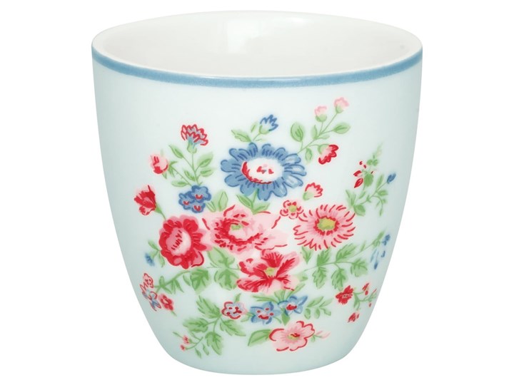 Porcelanowa filiżanka Green Gate Ailis, 100 ml Porcelana Kolor Zielony