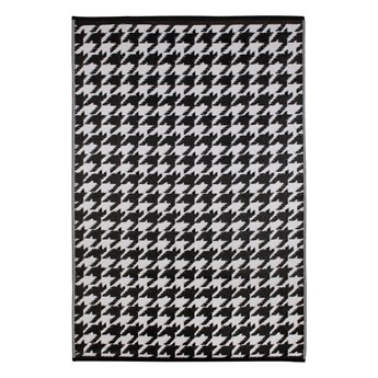 Czarno-biały dywan zewnętrzny Green Decore Houndstooth, 120x180 cm
